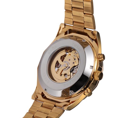 [✔]Winner Original Luxury Men's Casual Watch,Fashion Luminous Waterproof Watch,Skull Hollow Automatic Mechanical Watch