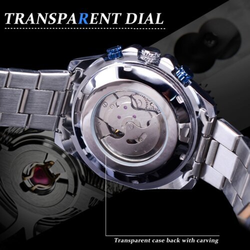 [✔]Forsining Original Men Watches Male Luxury Automatic Mechanical Watch Men Waterproof Full Steel Business Watch