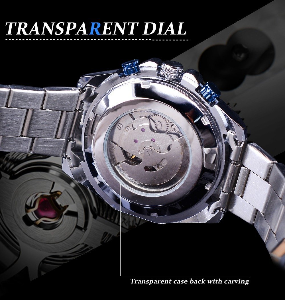 [✔]Forsining Original Men Watches Male Luxury Automatic Mechanical Watch Men Waterproof Full Steel Business Watch