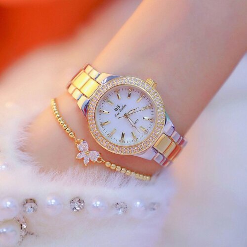 Luxury Jewelry, BS Bee Sister Watch Accessories, Fashion Butterfly Diamond Adjustable Bracelet , Gifts for Girlfriend and Mother