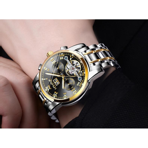 [✔]Original MOHDNE Men's Watch,Men Watches Male Luxury Automatic Mechanical Watch Men’s Watch, Waterproof Watch Full Steel Business Watch For Men