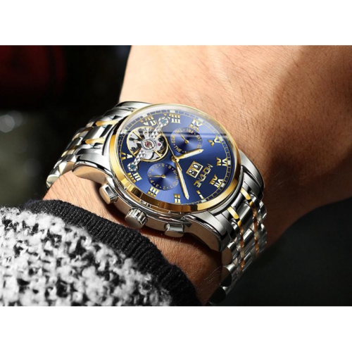 [✔]Original MOHDNE Men's Watch,Men Watches Male Luxury Automatic Mechanical Watch Men’s Watch, Waterproof Watch Full Steel Business Watch For Men