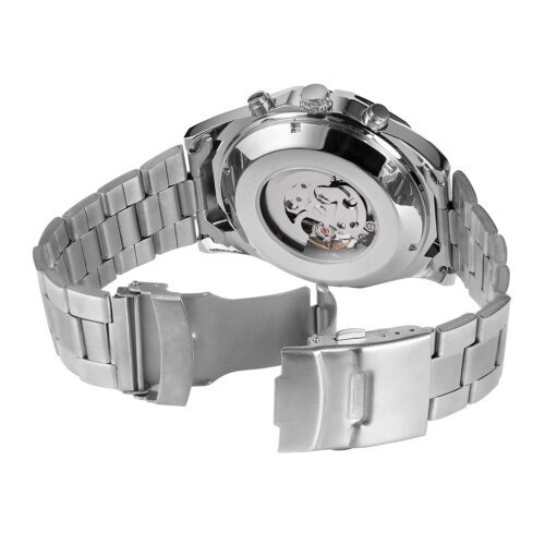 [✔]Winner Original Luxury Men's Casual Watch,Fashion Luminous Waterproof Watch,Skull Hollow Automatic Mechanical Watch