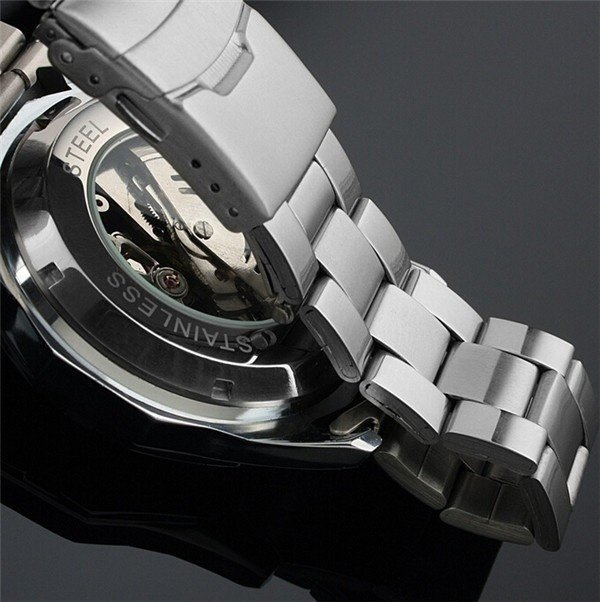 [✔]Winner Original Authentic Full Hollow Men's Automatic Mechanical Watch, Men Business Watch