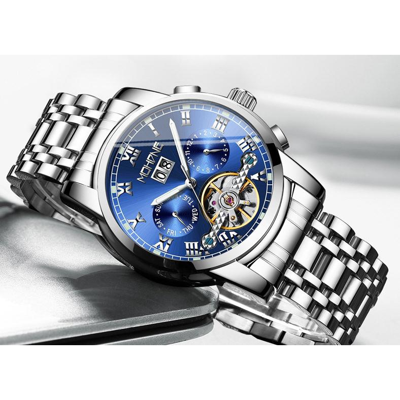 [✔]Original MOHDNE Men's Watch,Men Watches Male Luxury Automatic Mechanical Watch Men’s Watch, Waterproof Watch Full Steel Business Watch For Men