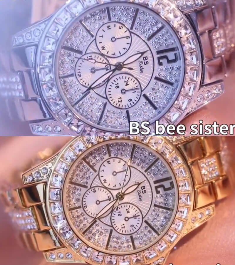 [✔]Bs Bee Sister Luxury Watch,  Fashion Women's Watch, Casual Wristwatch,Quartz Watch,Women Watches,Fashion Watch for Women