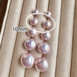 Exquisite Aurora Purple Pearl Earrings for Women, Fashion Women's Earrings, Luxury Jewelry