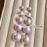 Exquisite Aurora Purple Pearl Earrings for Women, Fashion Women's Earrings, Luxury Jewelry