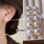 Exquisite Aurora Purple Pearl Earrings for Women, Fashion Women's Earrings, Luxury Jewelry
