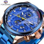 [✔]Forsining Original Men Watches Male Luxury Automatic Mechanical Watch Men's Watch, Waterproof Watch Full Steel Business Watch For Men