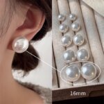 Exquisite Aurora Purple Pearl Earrings for Women, Fashion Women's Earrings, Luxury Jewelry