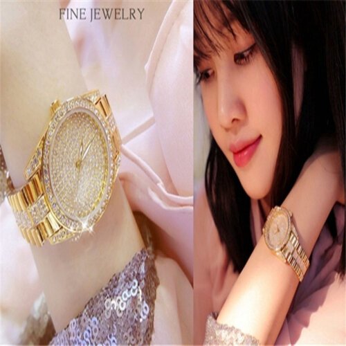 [✔] BS Bee Sister Watch,Diamond Wristwatch,Fashion Women's Watch, Luxury Waterproof Watches for Women,Ladies Quartz Watch