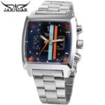 [✔]Original JARAGAR Square Men's Watch,Men Watches Male Luxury Automatic Mechanical Watch Men’s Watch, Waterproof Watch Full Steel Business Watch For Men