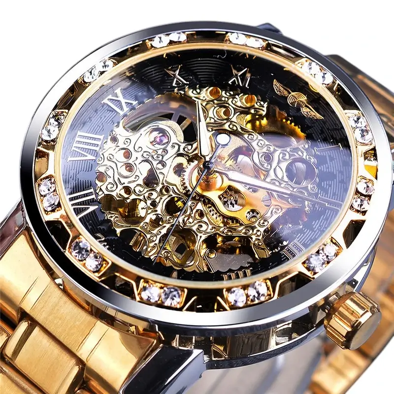 [✔]Winner Original Men Watches Mechanical Watch Men's Watch, Full Steel Business Watch For Men