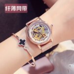 [✔] CAROTIF Luxury Women's Watch, Stylish Automatic Mechanical Watch for Women, Hollow Waterproof Luminous Watch,  Fashion Women's Watch, Casual Wristwatch,Women Watches,Fashion Watch for Women