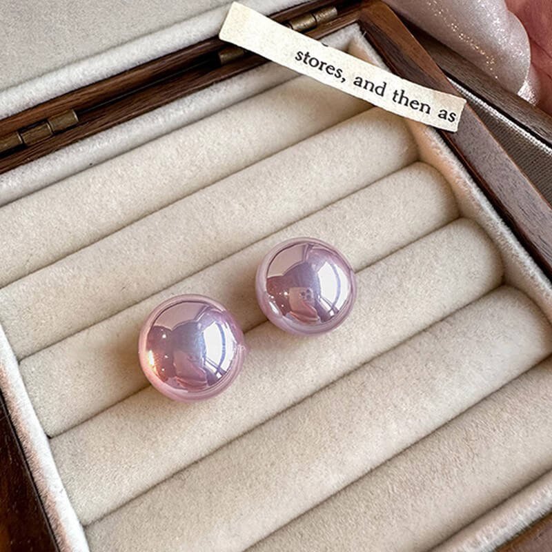 Exquisite Aurora Purple Pearl Earrings for Women, Fashion Women's Earrings, Luxury Jewelry