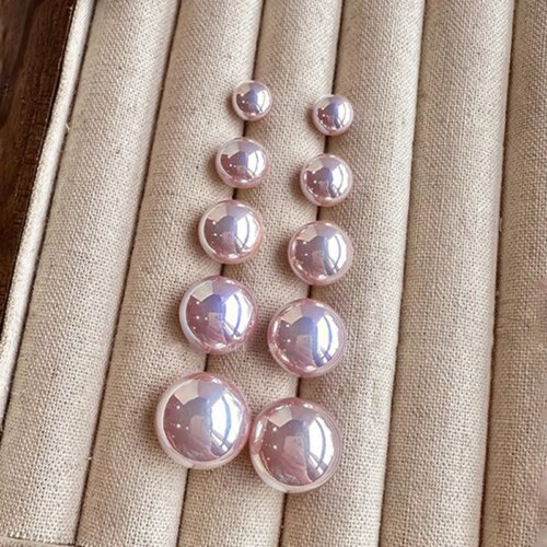 Exquisite Aurora Purple Pearl Earrings for Women, Fashion Women's Earrings, Luxury Jewelry