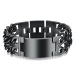 Women's Bracelet Men's Bracelet Cross Double Row Titanium Steel Stainless Steel Couple's Bracelet