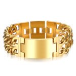 Women's Bracelet Men's Bracelet Cross Double Row Titanium Steel Stainless Steel Couple's Bracelet