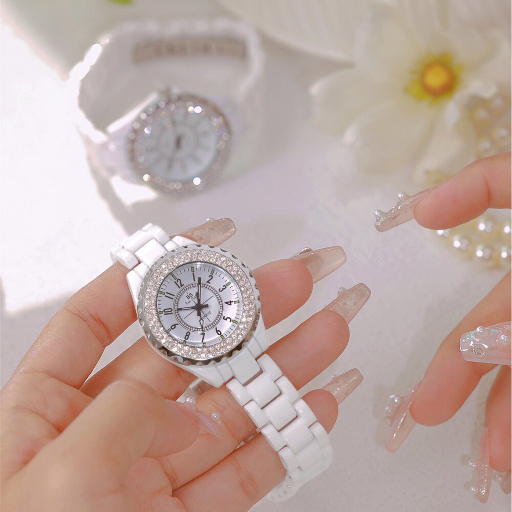 [✔]Bs Bee Sister Women Watches , Luxury Ceramic Women's Watch,Fashion Quartz Watch, Women WristWatch,Female Wristwatch  BS-FA0280T