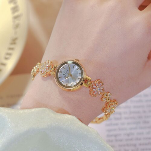 [✔]Bs Bee Sister Luxury Watch,  Fashion Women's Watch, Casual Wristwatch,Quartz Watch,Women Watches,Fashion Watch for Women,Lucky Zircon Four Leaf Clover