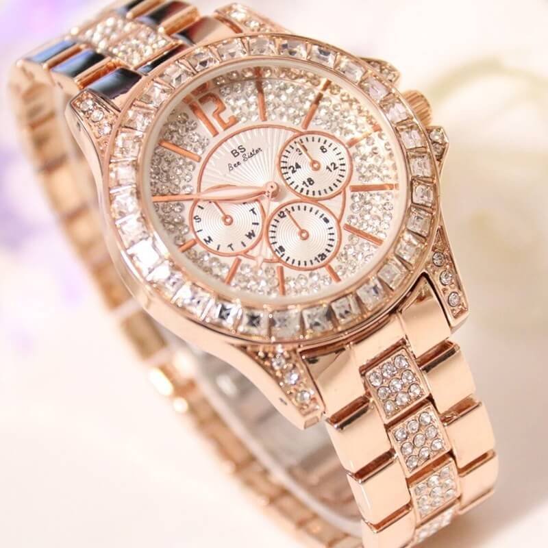 [✔]Bs Bee Sister Luxury Watch,  Fashion Women's Watch, Casual Wristwatch,Quartz Watch,Women Watches,Fashion Watch for Women