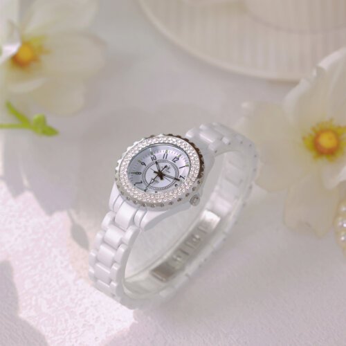 [✔]Bs Bee Sister Women Watches , Luxury Ceramic Women's Watch,Fashion Quartz Watch, Women WristWatch,Female Wristwatch  BS-FA0280T