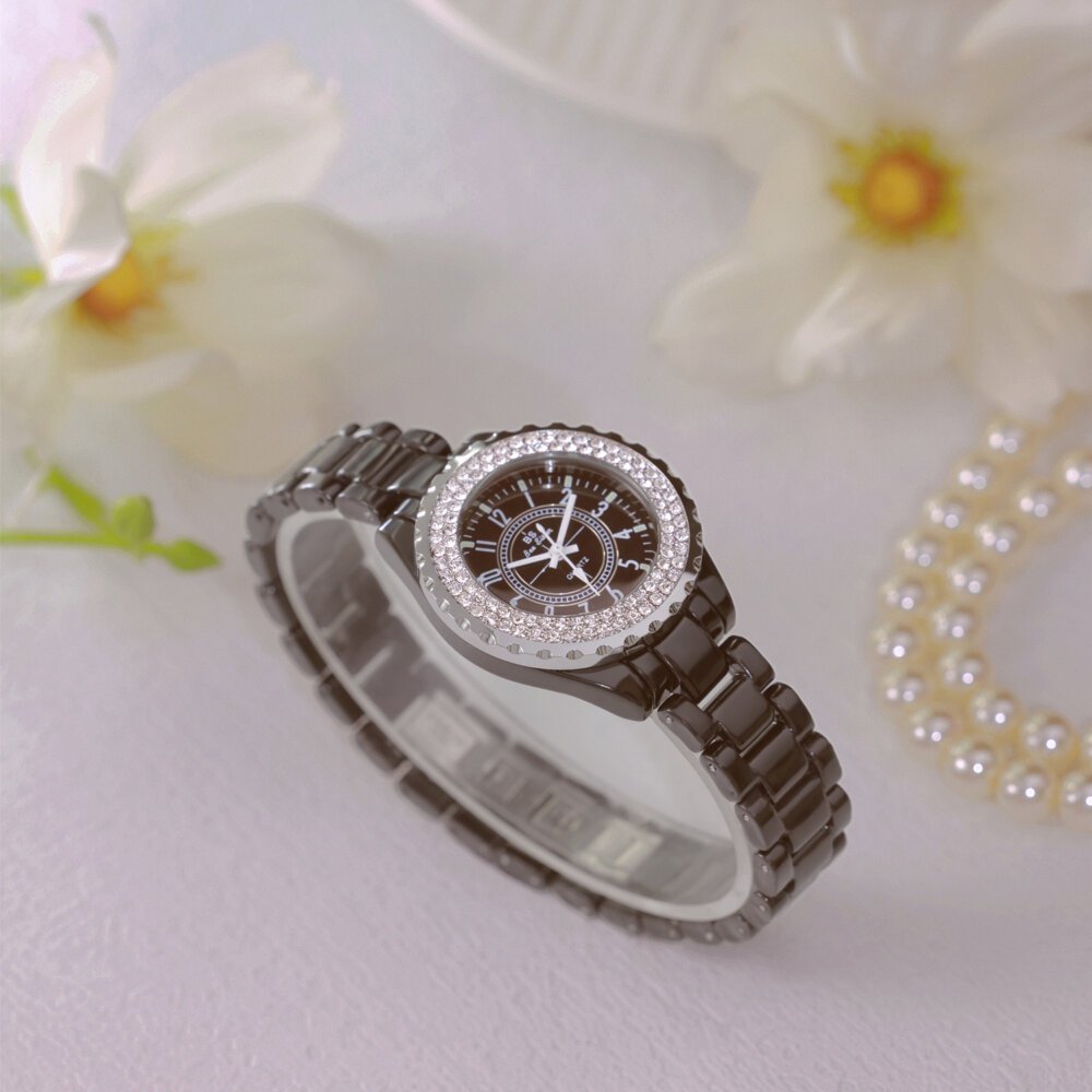 [✔]Bs Bee Sister Women Watches , Luxury Ceramic Women's Watch,Fashion Quartz Watch, Women WristWatch,Female Wristwatch  BS-FA0280T