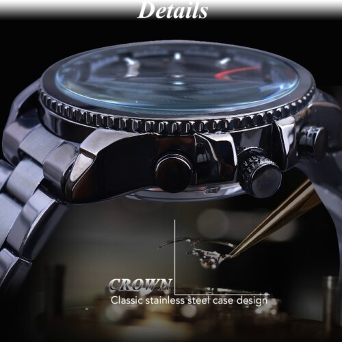 [✔]Forsining Original Men Watches Male Luxury Automatic Mechanical Watch Men's Watch, Waterproof Watch Full Steel Business Watch For Men