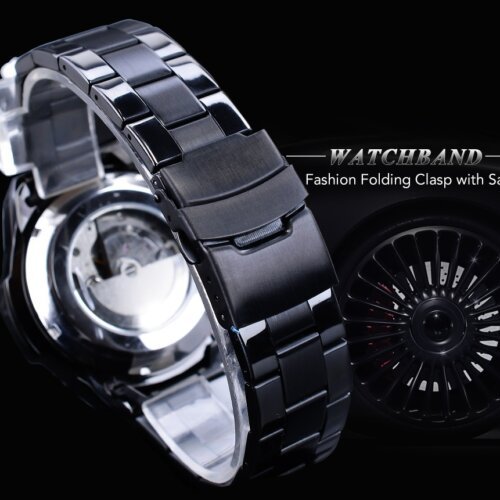 [✔]Forsining Original Men Watches Male Luxury Automatic Mechanical Watch Men's Watch, Waterproof Watch Full Steel Business Watch For Men