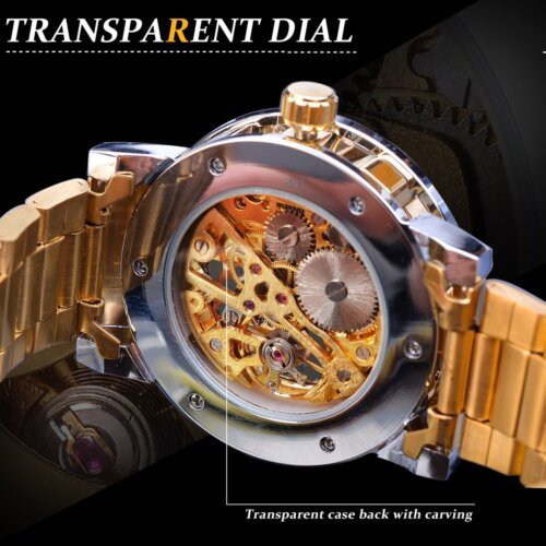 [✔]Winner Original Men Watches Male Luxury Mechanical Watch Men's Watch, Full Steel Business Watch For Men
