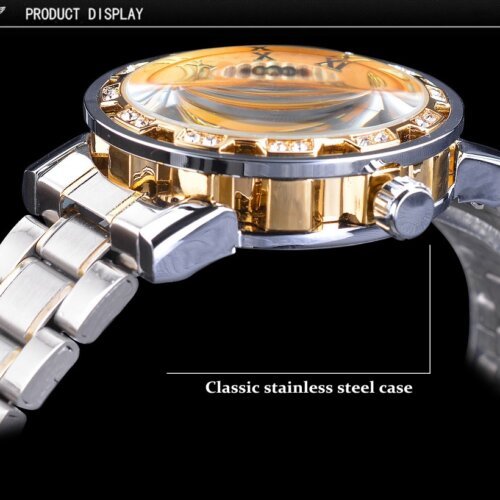 [✔]Winner Original Men Watches Male Luxury Mechanical Watch Men's Watch, Full Steel Business Watch For Men