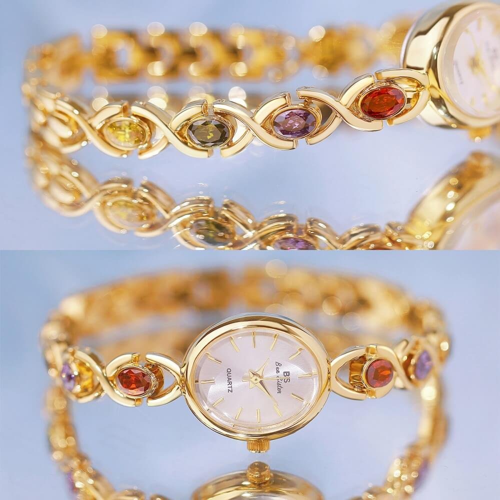 [✔]Bs Bee Sister Luxury Watch,  Fashion Women's Watch, Casual Wristwatch,Quartz Watch,Women Watches,Fashion Watch for Women