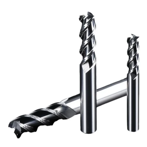 3 Flutes HRC55 Carbide End Mill CNC Cutting Tools Alloy Carbide Milling EndMills Tungsten Steel Milling Cutter Square Router Bit for Aluminum Alloy