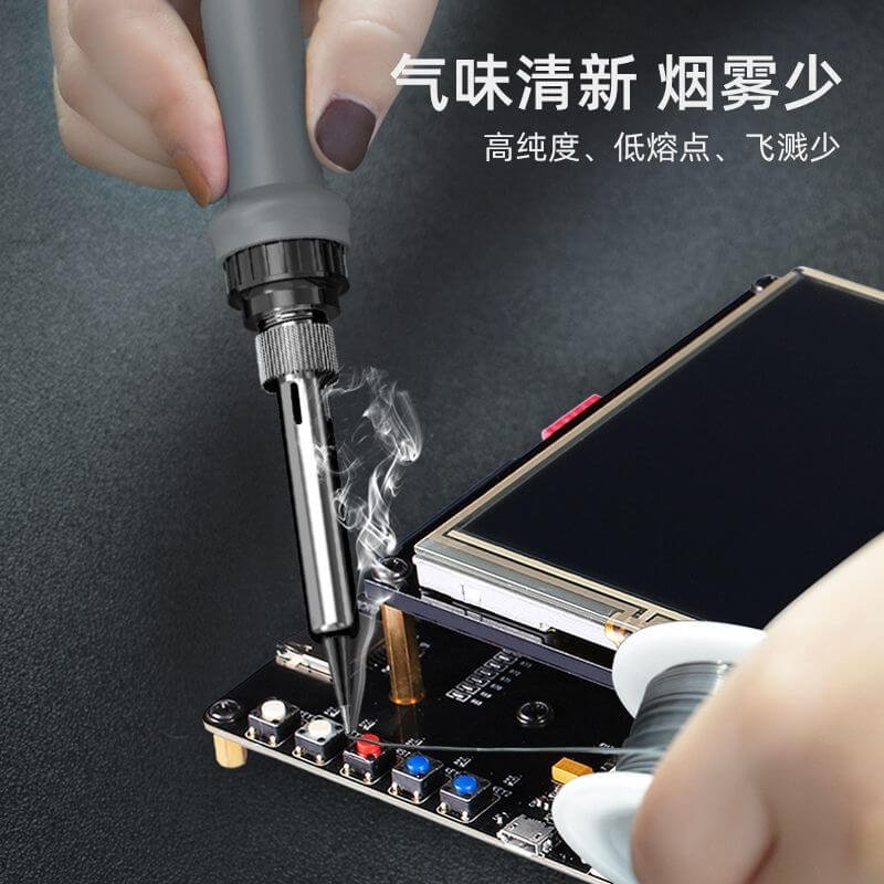 0.6/0.8/1mm High-purity Lead-free Solder Wire, Containing Rosin Core Solder Wire, Low-temperature Environmentally Friendly Solder, Repair Soldering Tin Wire