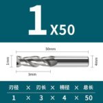 2 Flutes HRC55 Carbide End Mill CNC Cutting tools Alloy Carbide Milling EndMills Tungsten Steel Milling Cutter Square Router Bit For Aluminum