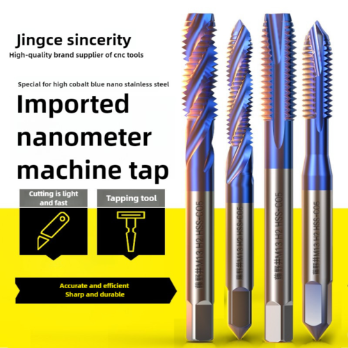 1_sg-11134201-7ra0z-m4sq9kr6ohfy38 Japan Special Tap for Stainless,Blue Nano Coated Cobalt Containing Tap, Machine Tap Screw Thread for Tapping Copper and Aluminum M2 M3 M4 M5 M6 M7 M8 M9 M10 M11 M12 M14 M16