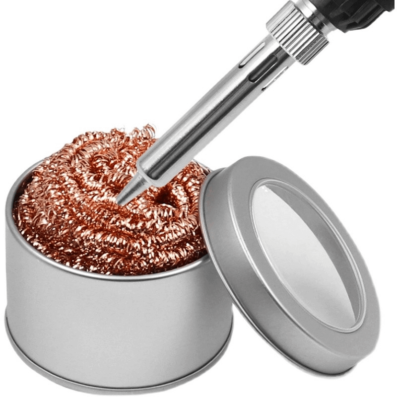 Electric Soldering Iron Tip Cleaner, Welding Head Cleaning,soldering Iron Cleaning Ball, Quick Tin Removal