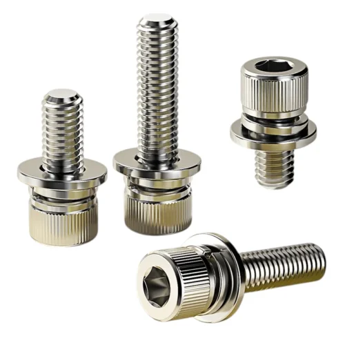 304 Stainless Steel Hexagon Socket Head Bolt Set (bolt+flat Washer+spring Washer) M2 M3 M4 M5 M6 M8 M10 M12 Screws