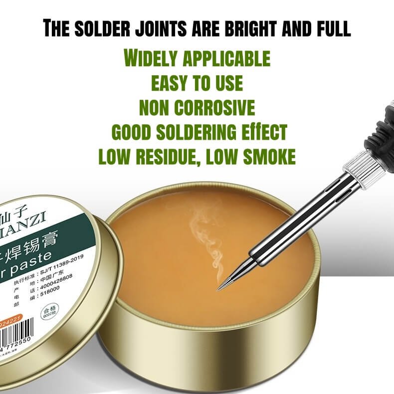 Solder Paste, Soldering Aid, Battery Rosin Flux,Soldering Agent, Soldering Wire, Soldering Flux Lead-free No-clean Solder Grease Iron Maintenance Soldering Oil