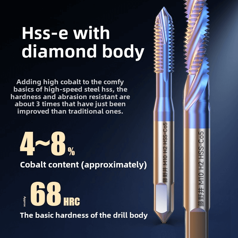 2_sg-11134201-7ra3h-m4sq9mfe9tr21e Japan Special Tap for Stainless,Blue Nano Coated Cobalt Containing Tap, Machine Tap Screw Thread for Tapping Copper and Aluminum M2 M3 M4 M5 M6 M7 M8 M9 M10 M11 M12 M14 M16