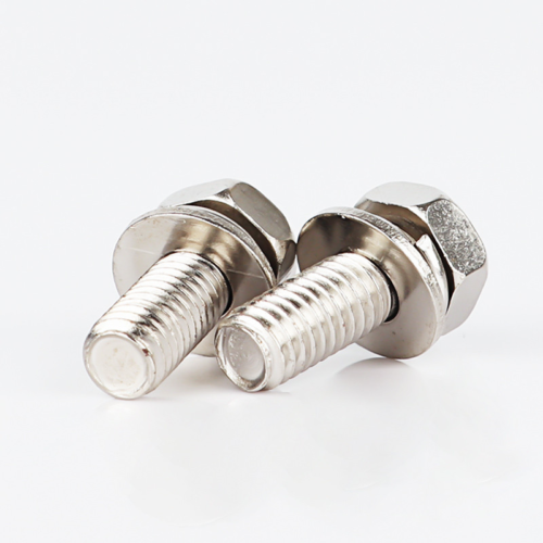 M3M4M5M6M8M10 Nickel Plated Cross Hexagon Screw Flat Washer Spring Washer Set, Bolt, Recessed Screw