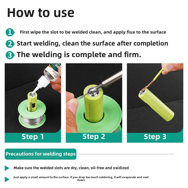 Stainless Steel Flux, Liquid Rosin, Multifunctional Strong Soldering Agent, Battery Nickel Sheet Soldering Water