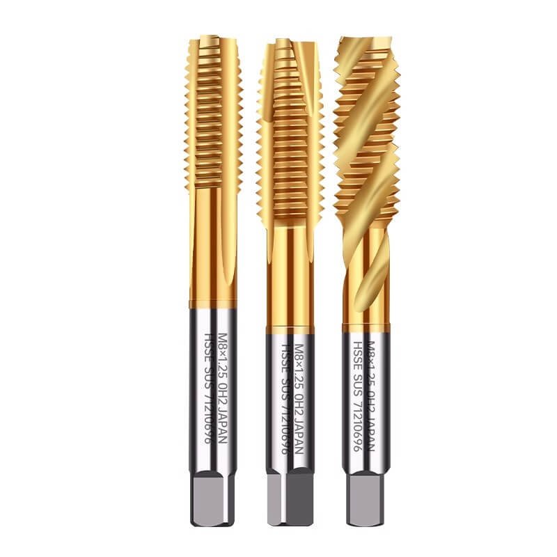 5 HSSE JAPAN Standard Spiral/Straight Fluted Tap M2 M3 M4 M5 M6 M7 M8 M9 M10 M11 M12 M14 M16 Metric Machine Screw Thread Taps Tip Tap Special for Stainless Steel/Carbon Steel