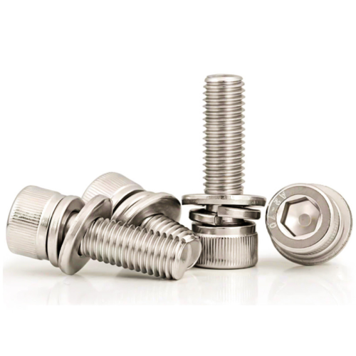 5_sg-11134201-7rd49-m6qnm943zsx5e0 304 Stainless Steel Hexagon Socket Head Bolt Set (bolt+flat Washer+spring Washer) M2 M3 M4 M5 M6 M8 M10 M12 Screws
