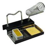 Metal Soldering Iron Holder + Rosin + Sponge, Electrical Repair Tools