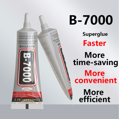 B7000 Jewelry Glue for Jewelry Making, 50ML/1.69 fl oz Clear B-7000 Glue Rhinestone, Multipurpose Super Adhesive for Phone Repair Nail Art Wood Glass Charms