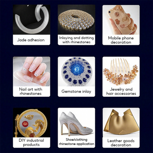 B7000 Jewelry Glue for Jewelry Making, 50ML/1.69 fl oz Clear B-7000 Glue Rhinestone, Multipurpose Super Adhesive for Phone Repair Nail Art Wood Glass Charms