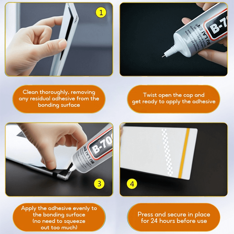 B7000 Jewelry Glue for Jewelry Making, 50ML/1.69 fl oz Clear B-7000 Glue Rhinestone, Multipurpose Super Adhesive for Phone Repair Nail Art Wood Glass Charms