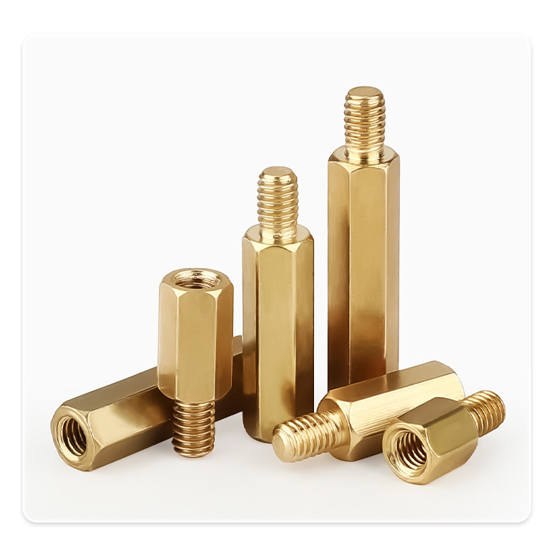 M2/M2.5/M3/M4/M5/M6 Copper Brass Pillars Standoff Circuit Spacer PCB Board Nut Screws,Hexagonal Copper Post,Single Head Copper Screw Post,Computer Case Motherboard Screw,Support Post